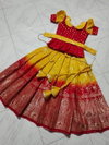 Ajd 7942 Silk Designer Kids Wear Girls Gown Wholesale Price In Surat